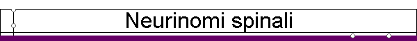 Neurinomi spinali