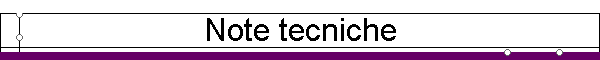 Note tecniche